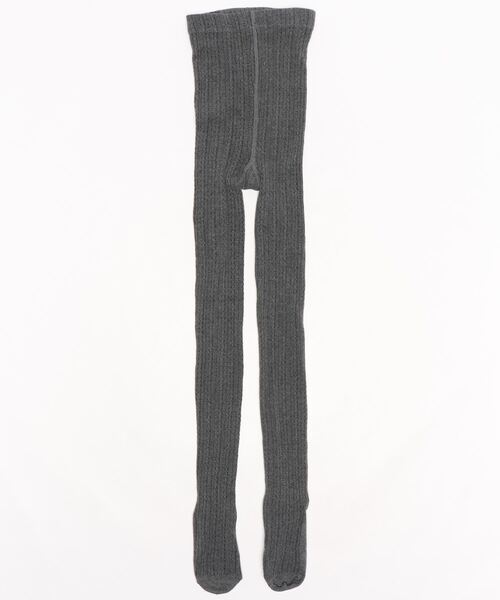Fun & Daily（ファンアンドデイリー）の「F&D : ケーブル柄・タイツ（タイツ/ストッキング・レディース・ブラック/ワインレッド/マスタード/グレー/チャコールグレー/ブラウン/ホワイト/ネイビー/パープル・FREE）」の12枚目の写真