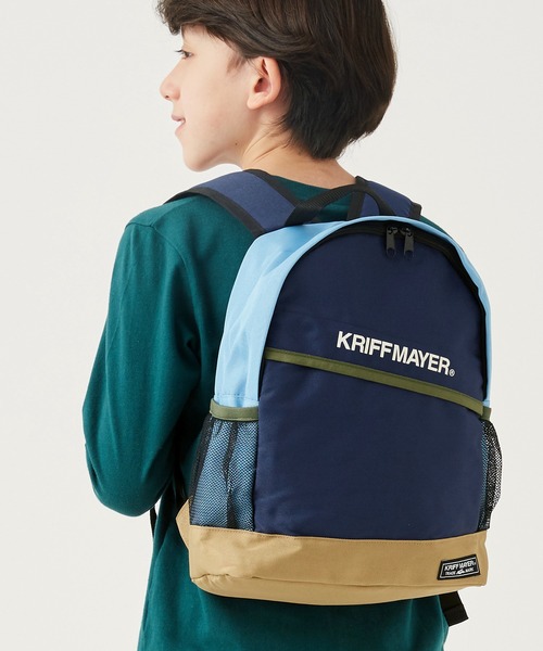 KRIFF MAYER(クリフメイヤー)の「クリフリュック(バックパック/リュック・キッズ・ベージュ/ネイビー/レッド/サックスブルー・FREE)」の2枚目の写真