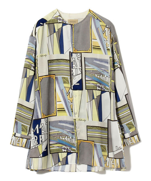 BEAMS BOY(ビームスボーイ)の「maturely / Art And Solid Snap Blouse(シャツ/ブラウス・レディース・ブラウン/マルチ・S/M)」の19枚目の写真