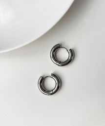 CEMONEMO（セモネモ）の「【金属アレルギー対応】 ワンタッチ ボリューム フープピアス / サージカルステンレス（ピアス（両耳用））」