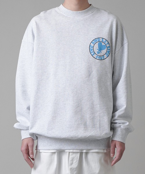 SPINNS（スピンズ）の「【ゆったりシルエット】HART1967バックロゴスウェット（スウェット・メンズ・アッシュグレー/ブラック/レッド/サックスブルー・ONESIZE）」の9枚目の写真