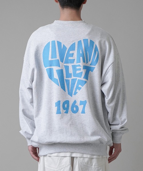 SPINNS（スピンズ）の「【ゆったりシルエット】HART1967バックロゴスウェット（スウェット・メンズ・アッシュグレー/ブラック/レッド/サックスブルー・ONESIZE）」の12枚目の写真