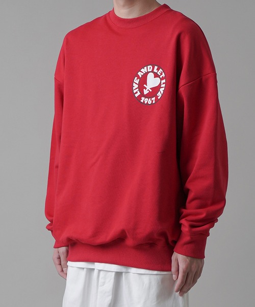 SPINNS（スピンズ）の「【ゆったりシルエット】HART1967バックロゴスウェット（スウェット・メンズ・アッシュグレー/ブラック/レッド/サックスブルー・ONESIZE）」の14枚目の写真