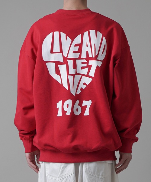 SPINNS（スピンズ）の「【ゆったりシルエット】HART1967バックロゴスウェット（スウェット・メンズ・アッシュグレー/ブラック/レッド/サックスブルー・ONESIZE）」の16枚目の写真