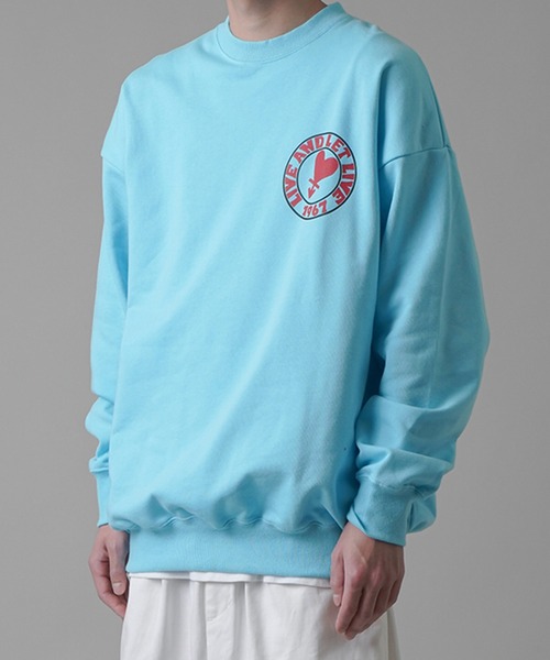 SPINNS（スピンズ）の「【ゆったりシルエット】HART1967バックロゴスウェット（スウェット・メンズ・アッシュグレー/ブラック/レッド/サックスブルー・ONESIZE）」の18枚目の写真