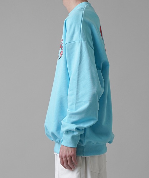 SPINNS（スピンズ）の「【ゆったりシルエット】HART1967バックロゴスウェット（スウェット・メンズ・アッシュグレー/ブラック/レッド/サックスブルー・ONESIZE）」の19枚目の写真