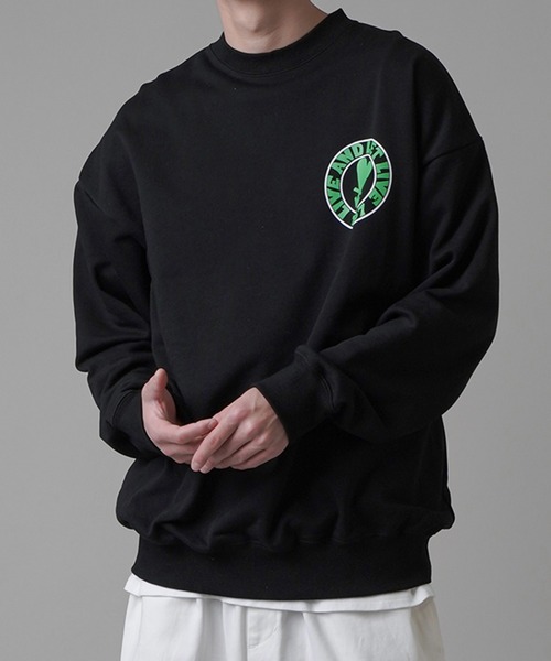 SPINNS（スピンズ）の「【ゆったりシルエット】HART1967バックロゴスウェット（スウェット・メンズ・アッシュグレー/ブラック/レッド/サックスブルー・ONESIZE）」の8枚目の写真