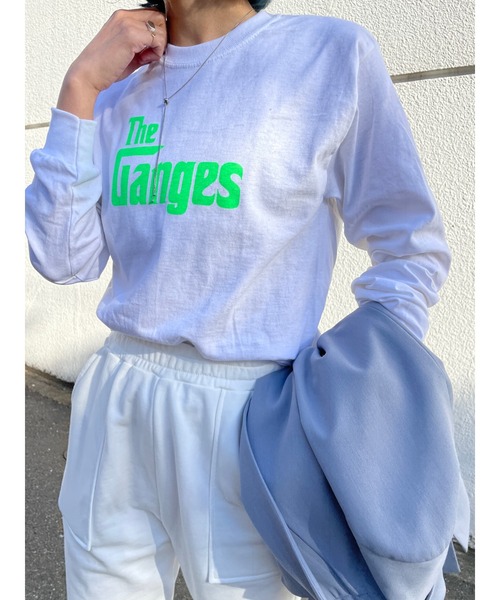 Omekashi(オメカシ)の「ベナレス GangesロングTシャツ(Tシャツ/カットソー・レディース・ホワイト/アイボリー/ピンク・FREE)」の11枚目の写真