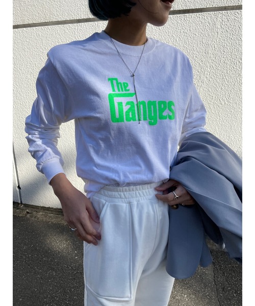 Omekashi(オメカシ)の「ベナレス GangesロングTシャツ(Tシャツ/カットソー・レディース・ホワイト/アイボリー/ピンク・FREE)」の13枚目の写真