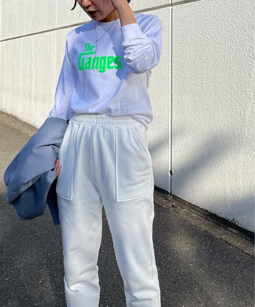 Omekashi(オメカシ)の「ベナレス GangesロングTシャツ(Tシャツ/カットソー・レディース・ホワイト/アイボリー/ピンク・FREE)」の14枚目の写真