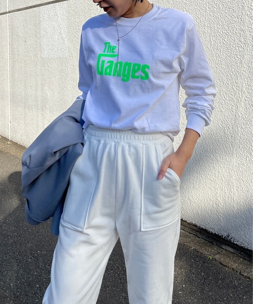 Omekashi(オメカシ)の「ベナレス GangesロングTシャツ(Tシャツ/カットソー・レディース・ホワイト/アイボリー/ピンク・FREE)」の15枚目の写真