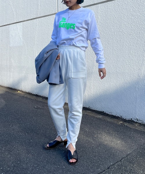 Omekashi(オメカシ)の「ベナレス GangesロングTシャツ(Tシャツ/カットソー・レディース・ホワイト/アイボリー/ピンク・FREE)」の18枚目の写真