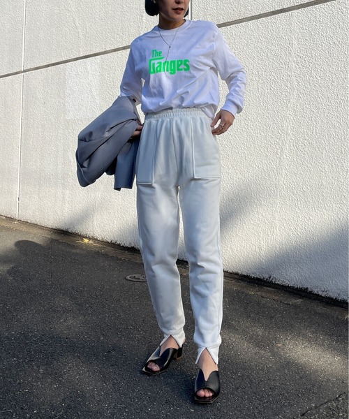 Omekashi(オメカシ)の「ベナレス GangesロングTシャツ(Tシャツ/カットソー・レディース・ホワイト/アイボリー/ピンク・FREE)」の19枚目の写真