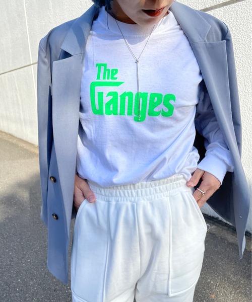 Omekashi(オメカシ)の「ベナレス GangesロングTシャツ(Tシャツ/カットソー・レディース・ホワイト/アイボリー/ピンク・FREE)」の20枚目の写真