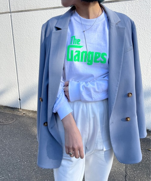 Omekashi(オメカシ)の「ベナレス GangesロングTシャツ(Tシャツ/カットソー・レディース・ホワイト/アイボリー/ピンク・FREE)」の21枚目の写真