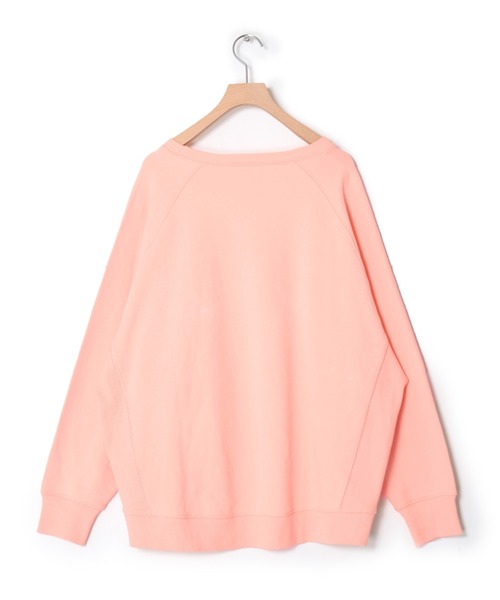 Alley by w closet(アリーバイダブルクローゼット)の「【Alley】【SETUP対応】ホンデ裏毛Bigチュニック(スウェット・レディース・ピンク/ブルー/イエロー・FREE)」の5枚目の写真