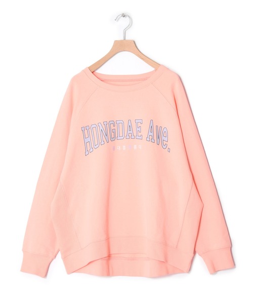 Alley by w closet(アリーバイダブルクローゼット)の「【Alley】【SETUP対応】ホンデ裏毛Bigチュニック(スウェット・レディース・ピンク/ブルー/イエロー・FREE)」の7枚目の写真