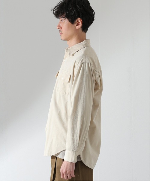 JOURNAL STANDARD relume（ジャーナルスタンダード　レリューム）の「GARMENT DYE ビッグシルエット コーデュロイシャツ（ブルゾン・メンズ・ダークグリーン/ベージュ系その他/ピンク/アイボリー・MEDIUM/LARGE）」の6枚目の写真
