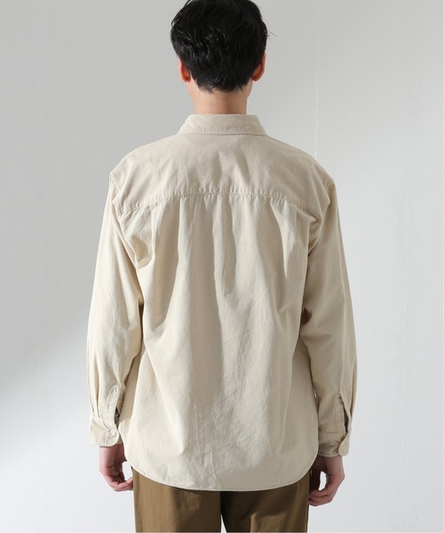 JOURNAL STANDARD relume（ジャーナルスタンダード　レリューム）の「GARMENT DYE ビッグシルエット コーデュロイシャツ（ブルゾン・メンズ・ダークグリーン/ベージュ系その他/ピンク/アイボリー・MEDIUM/LARGE）」の7枚目の写真