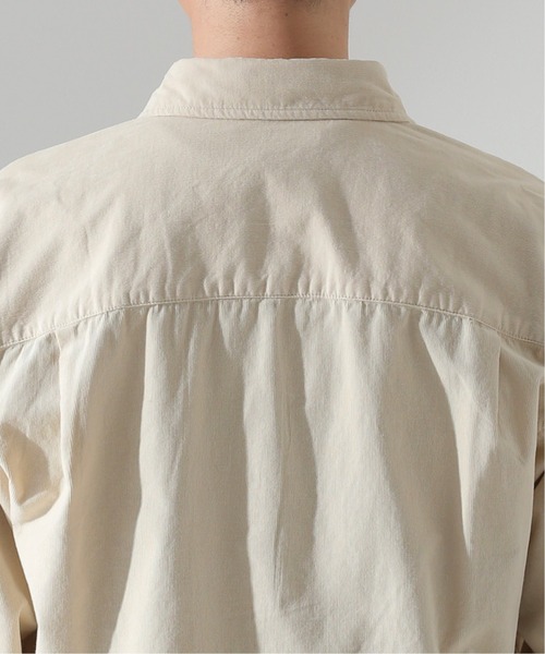 JOURNAL STANDARD relume（ジャーナルスタンダード　レリューム）の「GARMENT DYE ビッグシルエット コーデュロイシャツ（ブルゾン・メンズ・ダークグリーン/ベージュ系その他/ピンク/アイボリー・MEDIUM/LARGE）」の9枚目の写真