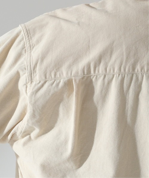 JOURNAL STANDARD relume（ジャーナルスタンダード　レリューム）の「GARMENT DYE ビッグシルエット コーデュロイシャツ（ブルゾン・メンズ・ダークグリーン/ベージュ系その他/ピンク/アイボリー・MEDIUM/LARGE）」の10枚目の写真