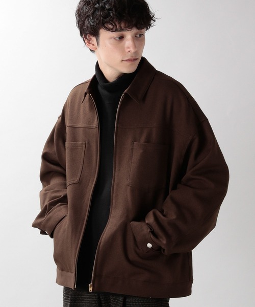 RAGEBLUE(レイジブルー)の「メランジーンズビッグブルゾン<セットアップ可>(ブルゾン・メンズ・ブラック/ブラウン/グレー/ピンク/オリーブ/ブラウン系その他・MEDIUM/LARGE)」の5枚目の写真