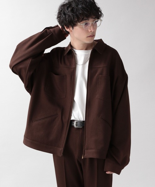 RAGEBLUE(レイジブルー)の「メランジーンズビッグブルゾン<セットアップ可>(ブルゾン・メンズ・ブラック/ブラウン/グレー/ピンク/オリーブ/ブラウン系その他・MEDIUM/LARGE)」の15枚目の写真