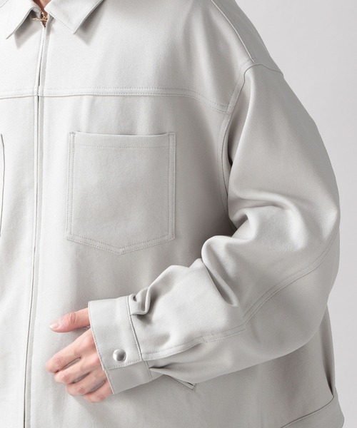 RAGEBLUE(レイジブルー)の「メランジーンズビッグブルゾン<セットアップ可>(ブルゾン・メンズ・ブラック/ブラウン/グレー/ピンク/オリーブ/ブラウン系その他・MEDIUM/LARGE)」の11枚目の写真