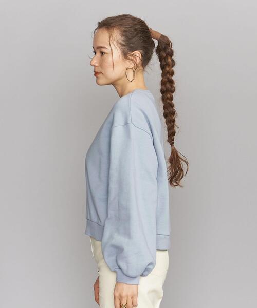 BEAUTY&YOUTH UNITED ARROWS（ビューティーアンドユースユナイテッドアローズ）の「BY コットン裏毛ボリュームスリーブ カットソー プルオーバー -ウォッシャブル-◆（Tシャツ/カットソー・レディース・ライトブルー/ネイビー/オフホワイト・FREE）」の5枚目の写真