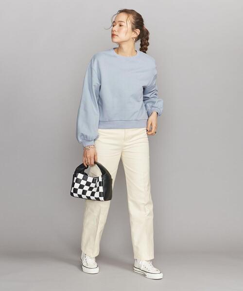 BEAUTY&YOUTH UNITED ARROWS（ビューティーアンドユースユナイテッドアローズ）の「BY コットン裏毛ボリュームスリーブ カットソー プルオーバー -ウォッシャブル-◆（Tシャツ/カットソー・レディース・ライトブルー/ネイビー/オフホワイト・FREE）」の8枚目の写真