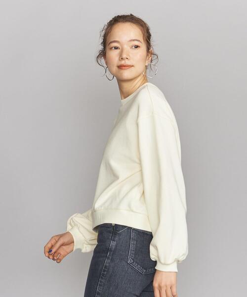 BEAUTY&YOUTH UNITED ARROWS（ビューティーアンドユースユナイテッドアローズ）の「BY コットン裏毛ボリュームスリーブ カットソー プルオーバー -ウォッシャブル-◆（Tシャツ/カットソー・レディース・ライトブルー/ネイビー/オフホワイト・FREE）」の10枚目の写真