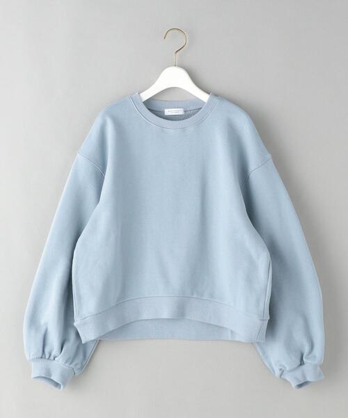 BEAUTY&YOUTH UNITED ARROWS（ビューティーアンドユースユナイテッドアローズ）の「BY コットン裏毛ボリュームスリーブ カットソー プルオーバー -ウォッシャブル-◆（Tシャツ/カットソー・レディース・ライトブルー/ネイビー/オフホワイト・FREE）」の22枚目の写真