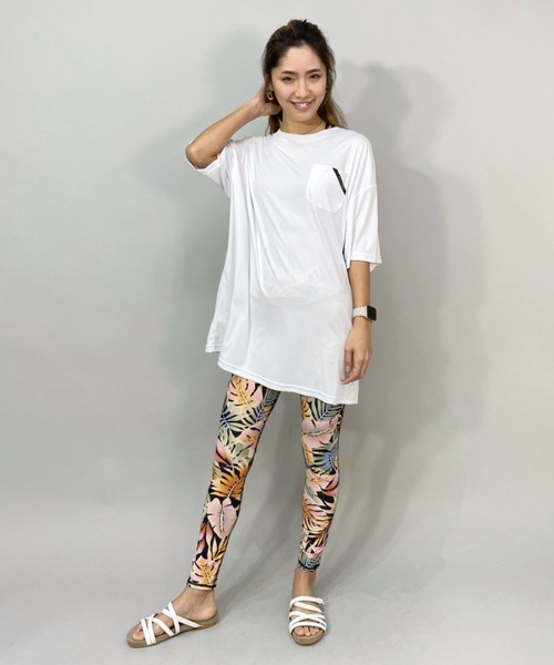 BILLABONG(ビラボン)の「BILLABONG/ビラボン 水陸両用 ビッグシルエットバックプリントラッシュTシャツ BC013-854(Tシャツ/カットソー・レディース・ブルー/ブラック/ホワイト・M)」の11枚目の写真