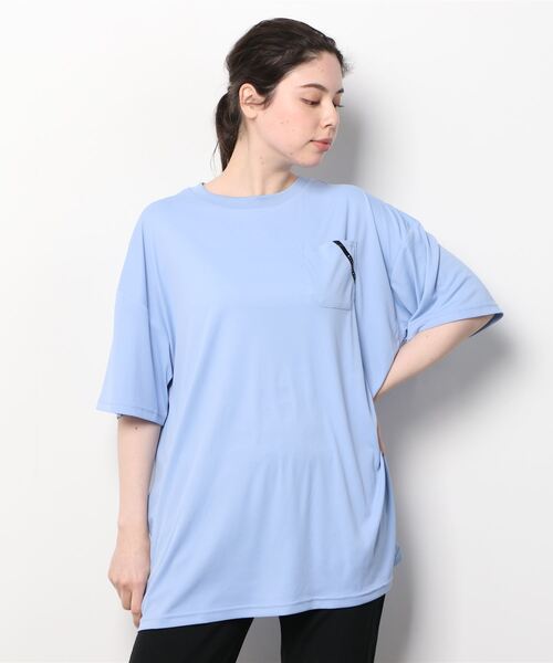 BILLABONG(ビラボン)の「BILLABONG/ビラボン 水陸両用 ビッグシルエットバックプリントラッシュTシャツ BC013-854(Tシャツ/カットソー・レディース・ブルー/ブラック/ホワイト・M)」の8枚目の写真