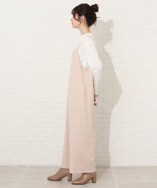 Cutie Blonde（キューティーブロンド）の「◆【S-L/2点セット】オールインワンセット（サロペット/オーバーオール・レディース・ベージュ/カーキ/ブラック・01/02/03）」の6枚目の写真