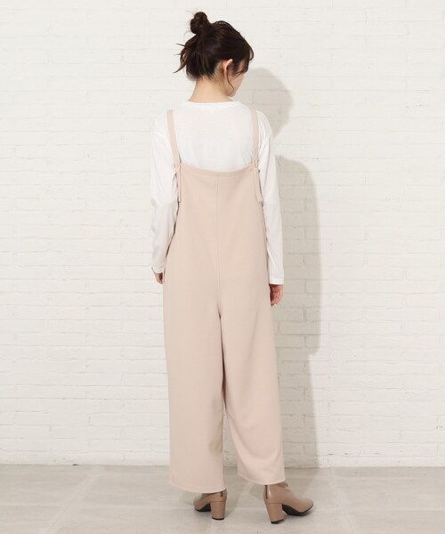 Cutie Blonde（キューティーブロンド）の「◆【S-L/2点セット】オールインワンセット（サロペット/オーバーオール・レディース・ベージュ/カーキ/ブラック・01/02/03）」の17枚目の写真