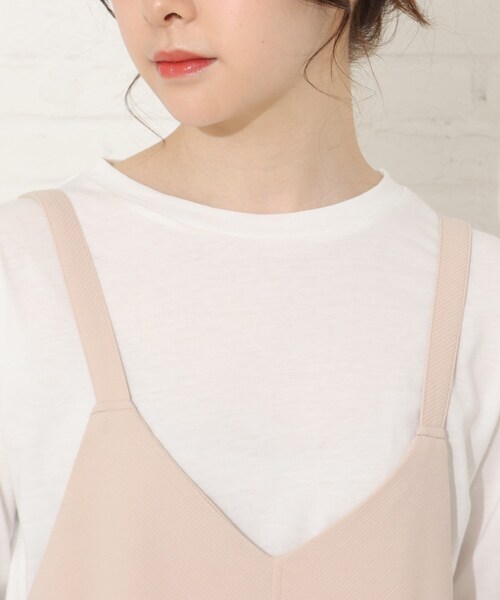 Cutie Blonde（キューティーブロンド）の「◆【S-L/2点セット】オールインワンセット（サロペット/オーバーオール・レディース・ベージュ/カーキ/ブラック・01/02/03）」の8枚目の写真