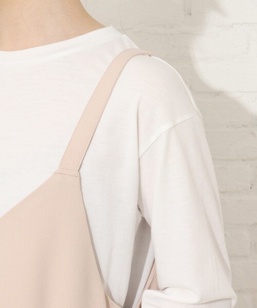 Cutie Blonde（キューティーブロンド）の「◆【S-L/2点セット】オールインワンセット（サロペット/オーバーオール・レディース・ベージュ/カーキ/ブラック・01/02/03）」の4枚目の写真