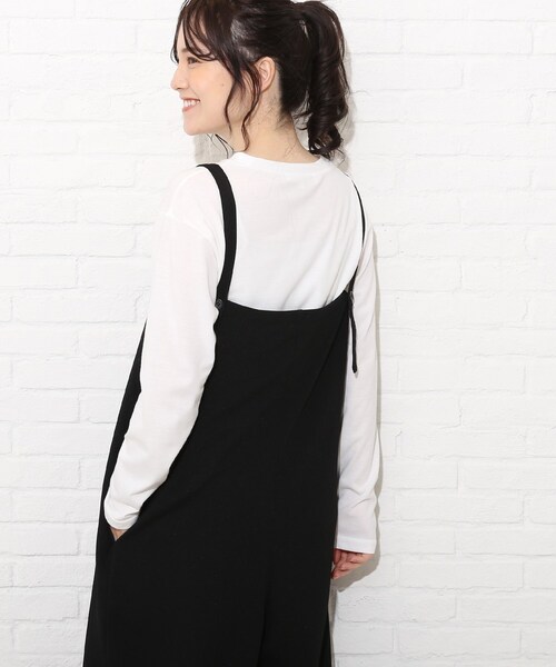 Cutie Blonde（キューティーブロンド）の「◆【S-L/2点セット】オールインワンセット（サロペット/オーバーオール・レディース・ベージュ/カーキ/ブラック・01/02/03）」の16枚目の写真