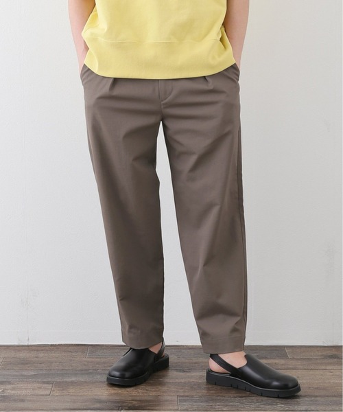 417 EDIFICE(フォーワンセブンエディフィス)の「ドゥースリネンストレッチワイドパンツ(スラックス・メンズ・ホワイト/ブラック/グレー/ブラウン/サックスブルー・SMALL/MEDIUM/LARGE)」の4枚目の写真