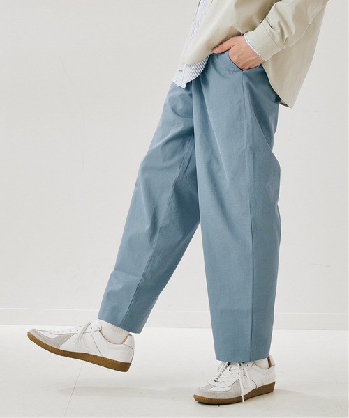 417 EDIFICE(フォーワンセブンエディフィス)の「ドゥースリネンストレッチワイドパンツ(スラックス・メンズ・ホワイト/ブラック/グレー/ブラウン/サックスブルー・SMALL/MEDIUM/LARGE)」の5枚目の写真