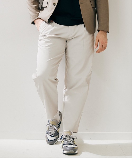 417 EDIFICE(フォーワンセブンエディフィス)の「ドゥースリネンストレッチワイドパンツ(スラックス・メンズ・ホワイト/ブラック/グレー/ブラウン/サックスブルー・SMALL/MEDIUM/LARGE)」の15枚目の写真