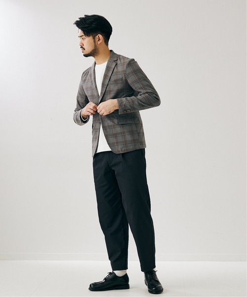 417 EDIFICE(フォーワンセブンエディフィス)の「ドゥースリネンストレッチワイドパンツ(スラックス・メンズ・ホワイト/ブラック/グレー/ブラウン/サックスブルー・SMALL/MEDIUM/LARGE)」の12枚目の写真