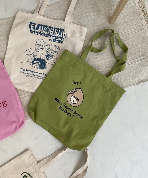 AS KNOW AS plus（アズノゥアズプラス）の「●チョイスｍｅエコトート（トートバッグ・レディース・ホワイト系その他/ホワイト系その他2/グリーン/ピンク/ピンク系その他/グリーン系その他/オレンジ/オフホワイト・FREE）」の4枚目の写真