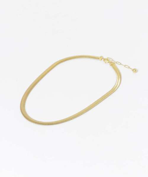 URBAN RESEARCH（アーバンリサーチ）の「ワイドスネークチェーンネックレス（ネックレス・レディース・シルバー/ゴールド・-）」の5枚目の写真