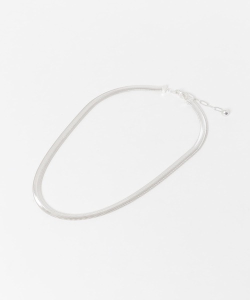 URBAN RESEARCH（アーバンリサーチ）の「ワイドスネークチェーンネックレス（ネックレス・レディース・シルバー/ゴールド・-）」の6枚目の写真