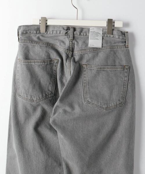 CIOTA・シオタ　ストレートデニム ライトグレー CIOTA (シオタ) グレー スビンコットン 13.5oz ストレートデニム