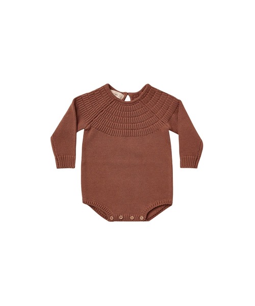 【セール】/Quincy Mae/KNIT DALIA ROMPER（ロンパース）｜Quincy Mae（クインシーメイ）