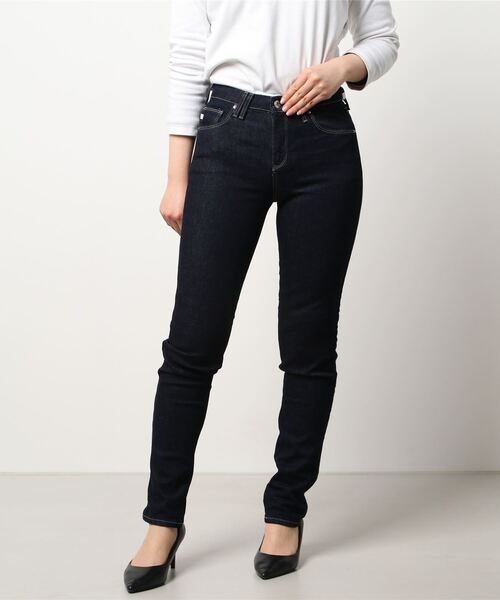 SOMETHING（サムシング）の「SOMETHING/サムシング/ANN SLIM SKINNY（デニムパンツ・レディース・ブラック/ブルー/ワンウォッシュ・26/27/28）」の1枚目の写真