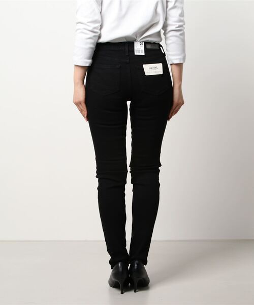 SOMETHING（サムシング）の「SOMETHING/サムシング/ANN SLIM SKINNY（デニムパンツ・レディース・ブラック/ブルー/ワンウォッシュ・26/27/28）」の5枚目の写真